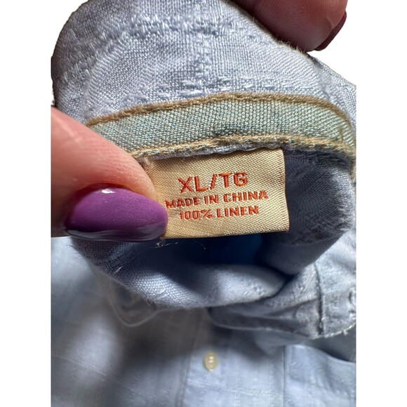 Tommy Bahama Men’s Size XL 100% Linen‎ Lightweight Island Long Sleeve #K14-5 - Picture 4 of 9